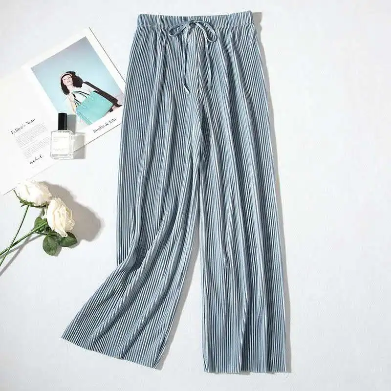 Vangull 2019 Summer New Women wide leg Pants wild Nine Length Pants Loose Thin Cool Elastic Female Sense high waist Trousers
Vangull 2019 Summer New Women wide leg Pants wild Nine Length Pants Loose Thin Cool Elastic Female Sense high waist Trousers