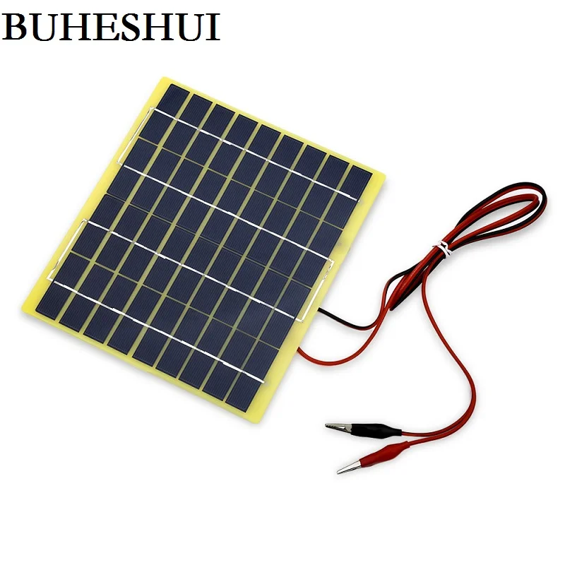 BUHESHUI 5Watt 5W 18V Solar Panel Solar Cell -5 WFor 12 Volt Garden Fountain Pond Battery Charger+Diode PET Solar Cell 6pcs/lot
BUHESHUI 5Watt 5W 18V Solar Panel Solar Cell -5 WFor 12 Volt Garden Fountain Pond Battery Charger+Diode PET Solar Cell 6pcs/lot