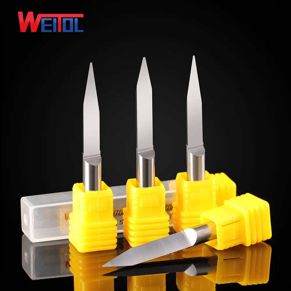 Weitol free shipping 3A 1 pcs/Lot 6mm V Shape round Bottom Carbide PCB Engraving Bits CNC Router Tool 10 degree 0.1mm
Weitol free shipping 3A 1 pcs/Lot 6mm V Shape round Bottom Carbide PCB Engraving Bits CNC Router Tool 10 degree 0.1mm