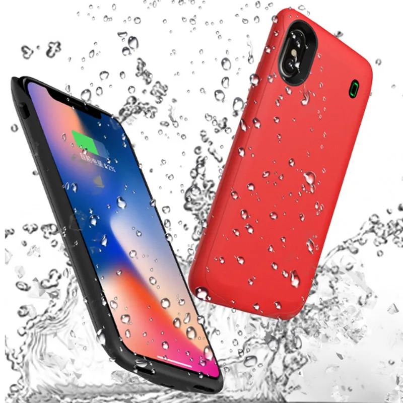 Чехол для аккумулятора iPhone X 4000 мАч перезаряжаемая портативная внешняя зарядка