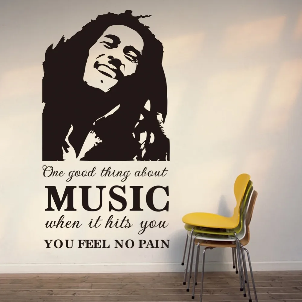 large size 42.1"*22.4" one good thing about music Bob Marley Vinyl Wall Decal removable wall stickers
large size 42.1"*22.4" one good thing about music Bob Marley Vinyl Wall Decal removable wall stickers