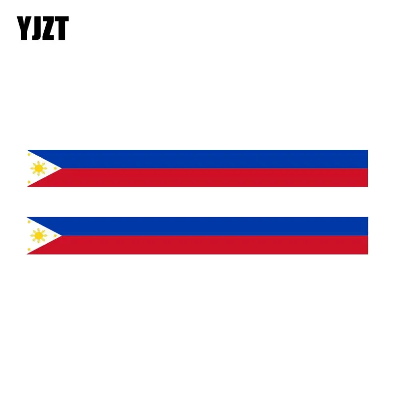 YJZT 2X 15CM*1.6CM Creative Philippines Flag Car Sticker Racing Reflective Decal 6-1147
YJZT 2X 15CM*1.6CM Creative Philippines Flag Car Sticker Racing Reflective Decal 6-1147