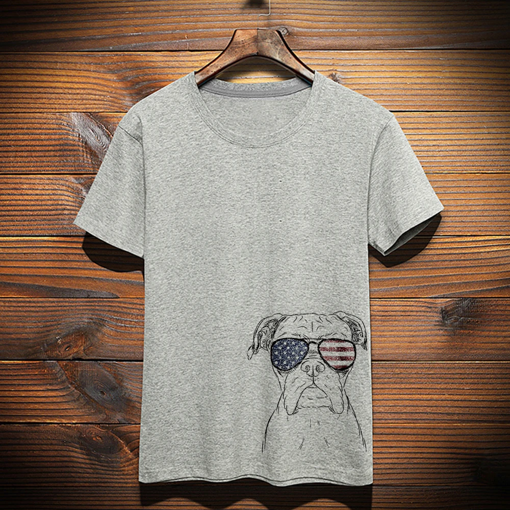 Axel the Boxer American Flag Aviators Women's Modern Fit o-neck Grey Dog Mama TShirt Love My Dog
Axel the Boxer American Flag Aviators Women's Modern Fit o-neck Grey Dog Mama TShirt Love My Dog