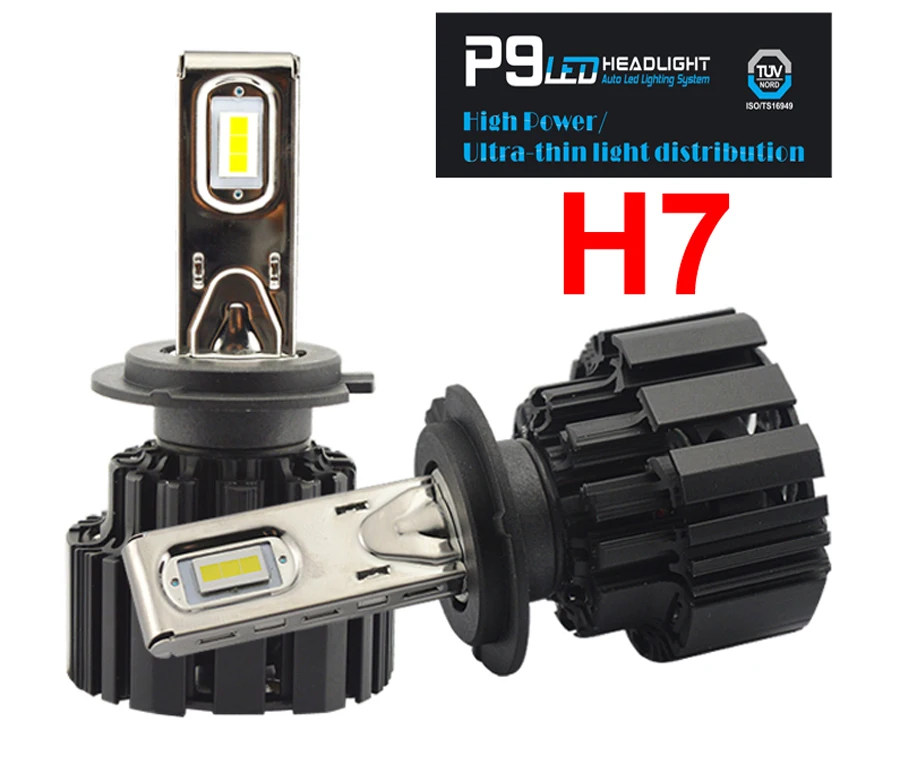 1 Set H7 100W 13600LM P9 LED Headlight 2.5MM Ultra Thin No Blind Area CSP Chips Power White 6000K Driving Front Car Lamps Bulbs
1 Set H7 100W 13600LM P9 LED Headlight 2.5MM Ultra Thin No Blind Area CSP Chips Power White 6000K Driving Front Car Lamps Bulbs