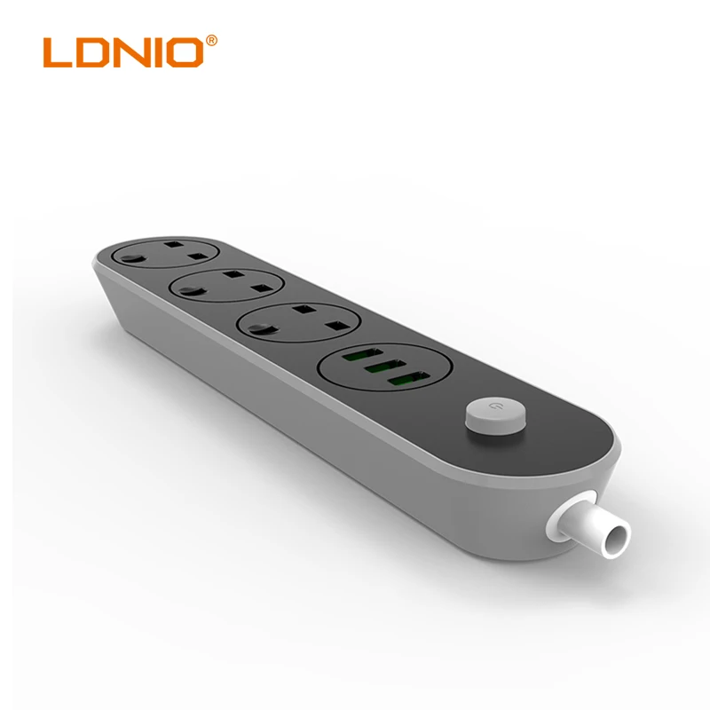 LDNIO SK3661 Настольный удлинитель питания три USB 250V Номинальное напряжение зарядное