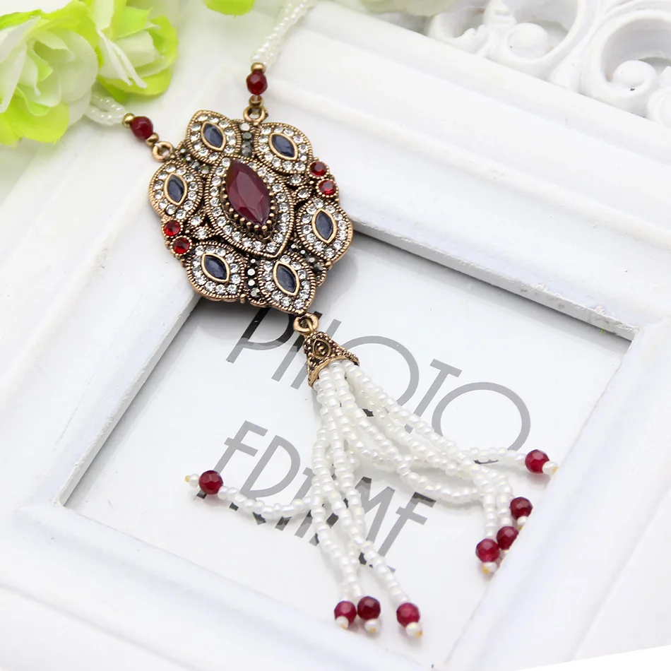 Длинное ожерелье с кисточками Elegent Arabesque для свадьбы женщин в этническом стиле