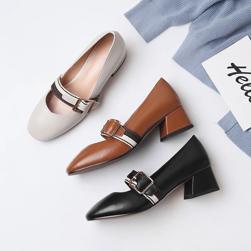 2021 Genuine Leather 100% Black Caramel Color Beige Women Pumps Female Lady Buckle Sexy Concise Office Career Heel 4cm Round Toe
2021 Genuine Leather 100% Black Caramel Color Beige Women Pumps Female Lady Buckle Sexy Concise Office Career Heel 4cm Round Toe