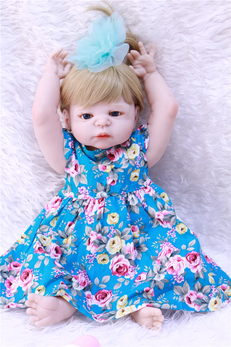 55cm girl doll reborn full silicone blond princess bonecas reborn babies dolls baby alive Handmade lifelik toy for children gift
55cm girl doll reborn full silicone blond princess bonecas reborn babies dolls baby alive Handmade lifelik toy for children gift
