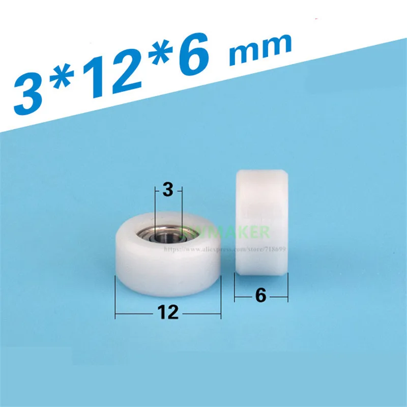 1pcs 3*12*6mm 693zz miniature bearing pulley, POM plastic roller, precision instrument and medical equipment flat wheel
1pcs 3*12*6mm 693zz miniature bearing pulley, POM plastic roller, precision instrument and medical equipment flat wheel
