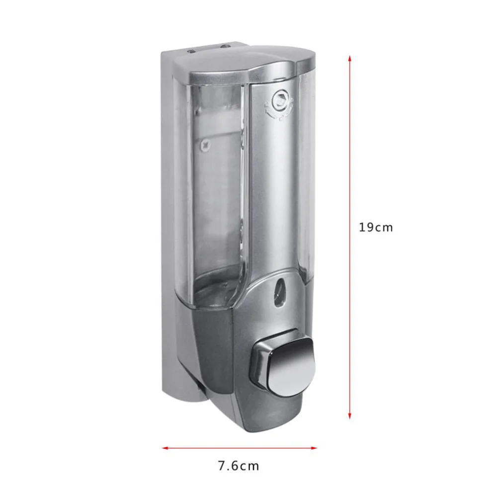 350ml Liquid Soap Dispenser Wall Sanitizer Shampoo Dispensers Hand For Sink Bathroom Washroom Hotel Shower Bath with a Lock
350ml Liquid Soap Dispenser Wall Sanitizer Shampoo Dispensers Hand For Sink Bathroom Washroom Hotel Shower Bath with a Lock