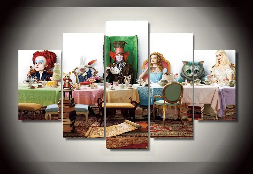5 шт. Холст Картина модульная фотографии Wall Art Tableau украш настенные картины для