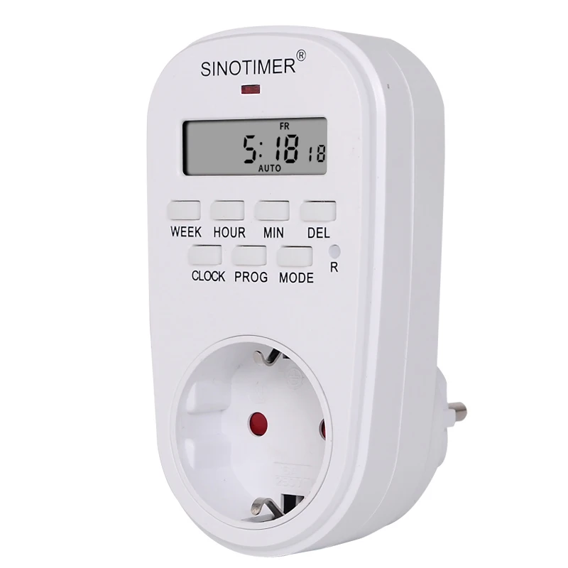 6 PCS of EU Plug Outlet Digital Time Control 7 Day Weekly Programmable Plug-in Timer Switch Wall Clock Power Socket 220V 230V AC
6 PCS of EU Plug Outlet Digital Time Control 7 Day Weekly Programmable Plug-in Timer Switch Wall Clock Power Socket 220V 230V AC