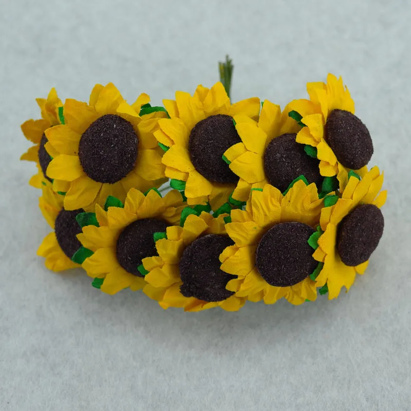 10PC Sunflower Flower Candy Box Decoration Small Sun 3 CM Yellow Sunflower Paper Flower
10PC Sunflower Flower Candy Box Decoration Small Sun 3 CM Yellow Sunflower Paper Flower