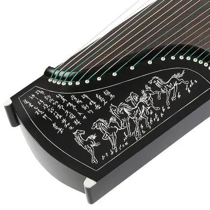 Имитация эбенового дерева 10 уровней игры Guzheng резные модели китайский 21 струны