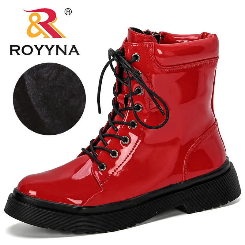 ROYYNA 2019 New Designers Patent Leather Ankle Short Casual Botas Women Non-Slip Western Boots Cowboy Boots Motorcycle Ladies
ROYYNA 2019 New Designers Patent Leather Ankle Short Casual Botas Women Non-Slip Western Boots Cowboy Boots Motorcycle Ladies