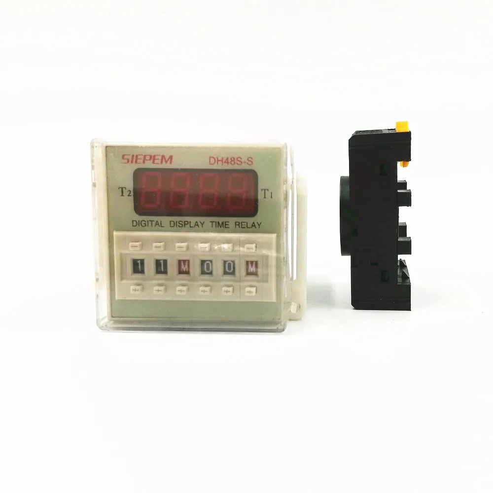 1Pcs DH48S-S Programmable Double Time Delay Relay Socket Base Voltage DC12V DC24V AC110 AC220V
1Pcs DH48S-S Programmable Double Time Delay Relay Socket Base Voltage DC12V DC24V AC110 AC220V