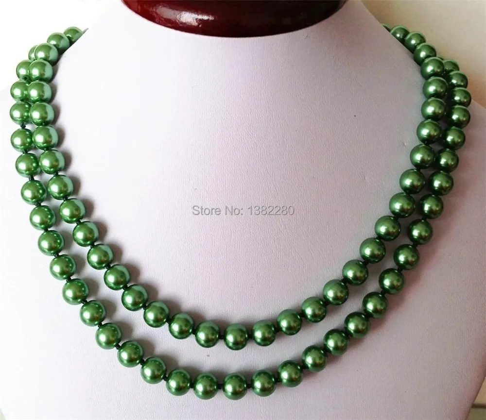 Fashion New Style ! 8mm Green ocean shell pearls necklace 2 pieces/lot JT6488 Send the beautiful girl jewelry
Fashion New Style ! 8mm Green ocean shell pearls necklace 2 pieces/lot JT6488 Send the beautiful girl jewelry