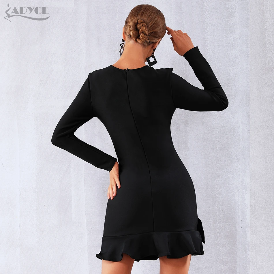 Adyce 2021 New Winter Black Bodycon Bandage Dress Women Sexy Long Sleeve Ruffles Mini Club Elegant Celebrity Party Mermaid Dress
Adyce 2021 New Winter Black Bodycon Bandage Dress Women Sexy Long Sleeve Ruffles Mini Club Elegant Celebrity Party Mermaid Dress