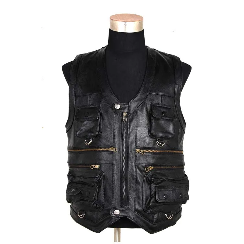 Genuine Leather Vest Sleeveless Jacket Men Casual Vest Many Pockets Brown Black Waistcoat Windproof Jacket Vest Big Size 7XL
Genuine Leather Vest Sleeveless Jacket Men Casual Vest Many Pockets Brown Black Waistcoat Windproof Jacket Vest Big Size 7XL
