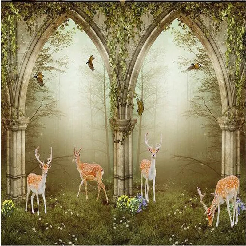 beibehang 3d custom wallpapers HD continental arches deer green fantasy world background silk home decoration background wall
beibehang 3d custom wallpapers HD continental arches deer green fantasy world background silk home decoration background wall