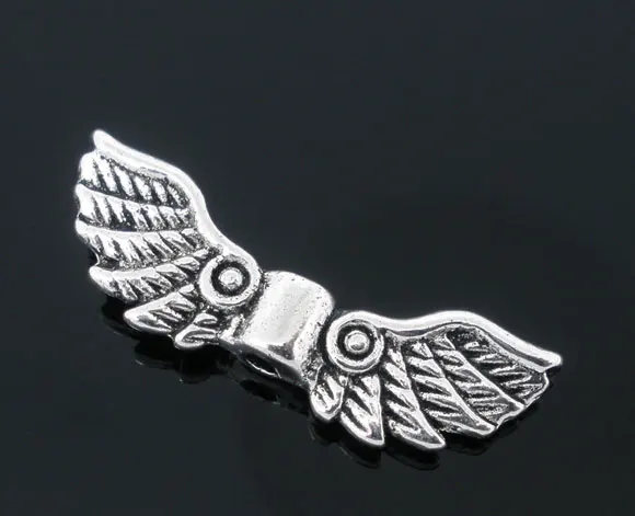8Seasons Zinc metal alloy Spacer Beads Wing Antique Silver Color Pattern DIY Jewelry About 22mmx7mm,Hole:Approx 1.3mm,10 PCs new
8Seasons Zinc metal alloy Spacer Beads Wing Antique Silver Color Pattern DIY Jewelry About 22mmx7mm,Hole:Approx 1.3mm,10 PCs new