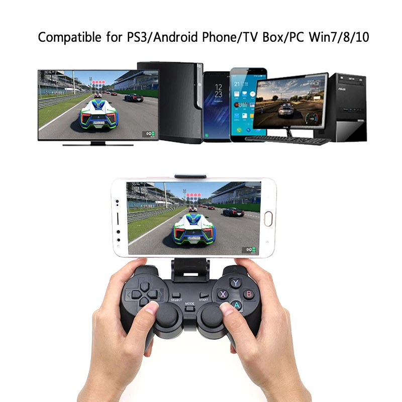 Беспроводной геймпад 2 4G USB контроллер для PS3 игровой джойстик Joysitck телефонов Android