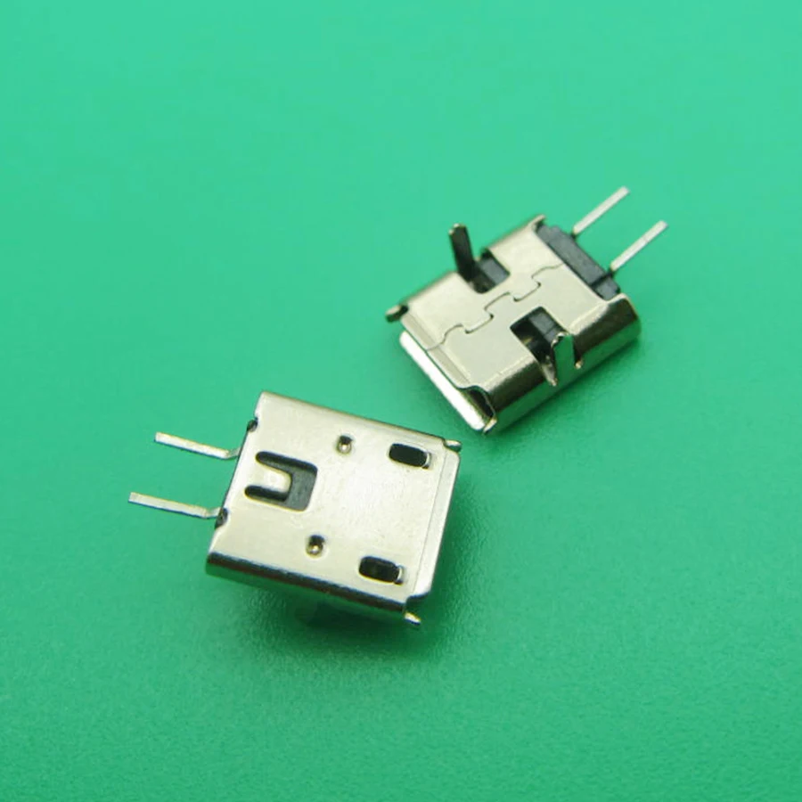 

500pcs 2pin mini MICRO USB 2 Pin Jack Interface Connector socket SMD SMT pcb dock Plugs DIY parts 2P female plug Mike port