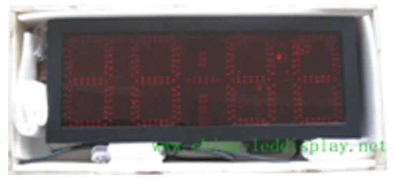 Наружные водонепроницаемые светодиодные часы большого размера 8 дюймов 4 знака