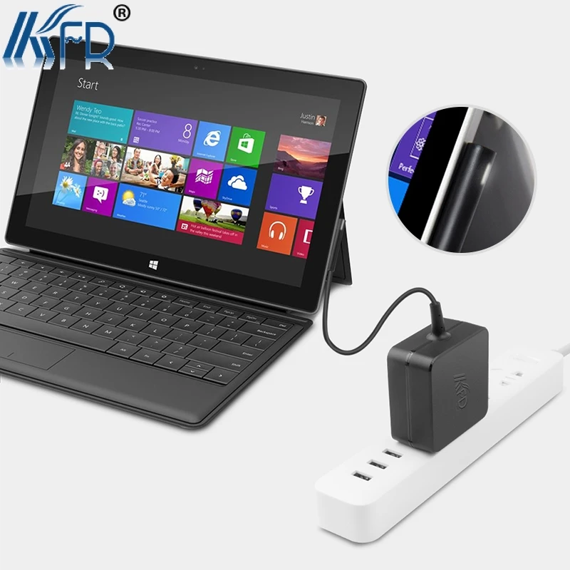 KFD 12 В 2.58A стены путешествия Зарядное устройство для microsoft Surface Pro 3/4 Windows 8 1 планшет