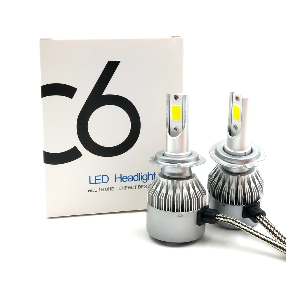 Автомобисветильник фары s H4 LED H7 H11 H1 9006 HB4 H8 HB3 60 Вт 6000 лм K 12 В Высокая Низкая лампа