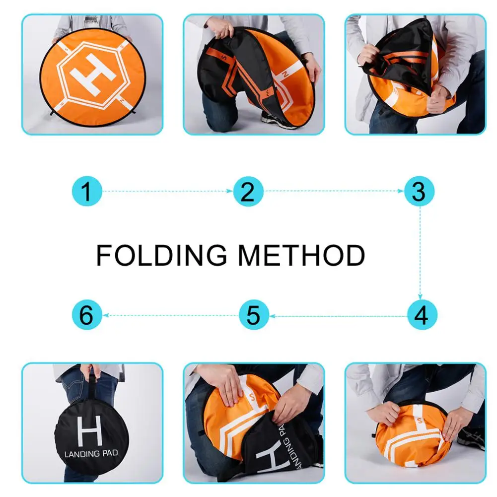 Fast-Fold Portable Protective Landing Pad for RC Drones Helicopter For DJI Mavic Pro Spark Phantom inspire 1 Drone Quadcopter
Fast-Fold Portable Protective Landing Pad for RC Drones Helicopter For DJI Mavic Pro Spark Phantom inspire 1 Drone Quadcopter