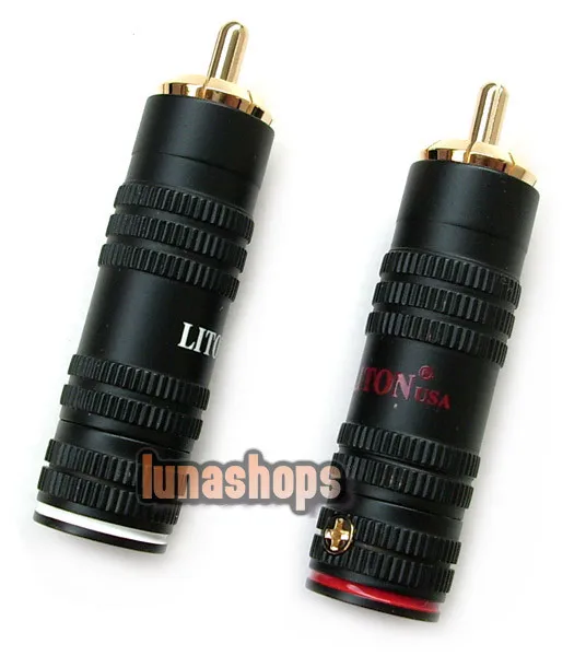 LN001790 2pcs LITON RCA LT-043 Male Plug Gold Plated solder type Adapter For DIY
LN001790 2pcs LITON RCA LT-043 Male Plug Gold Plated solder type Adapter For DIY