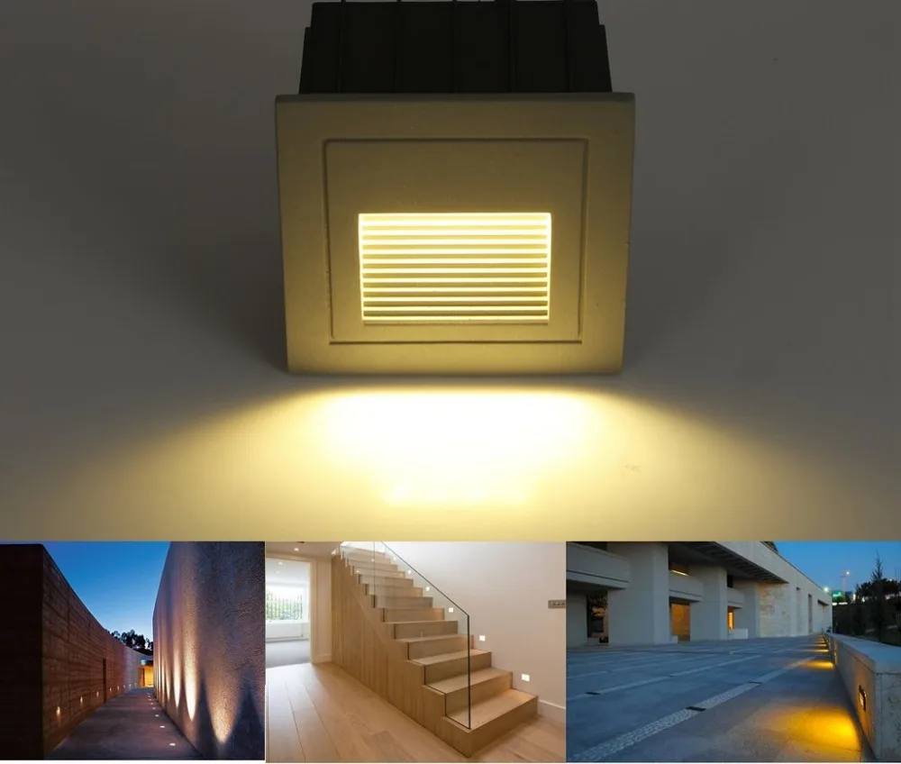 Led Wall Lamp 5W IP67 LED Stair Light Step Light Recessed buried lamp indoor/ outdoor Waterproof Staircase Step lights AC85-265V
Led Wall Lamp 5W IP67 LED Stair Light Step Light Recessed buried lamp indoor/ outdoor Waterproof Staircase Step lights AC85-265V