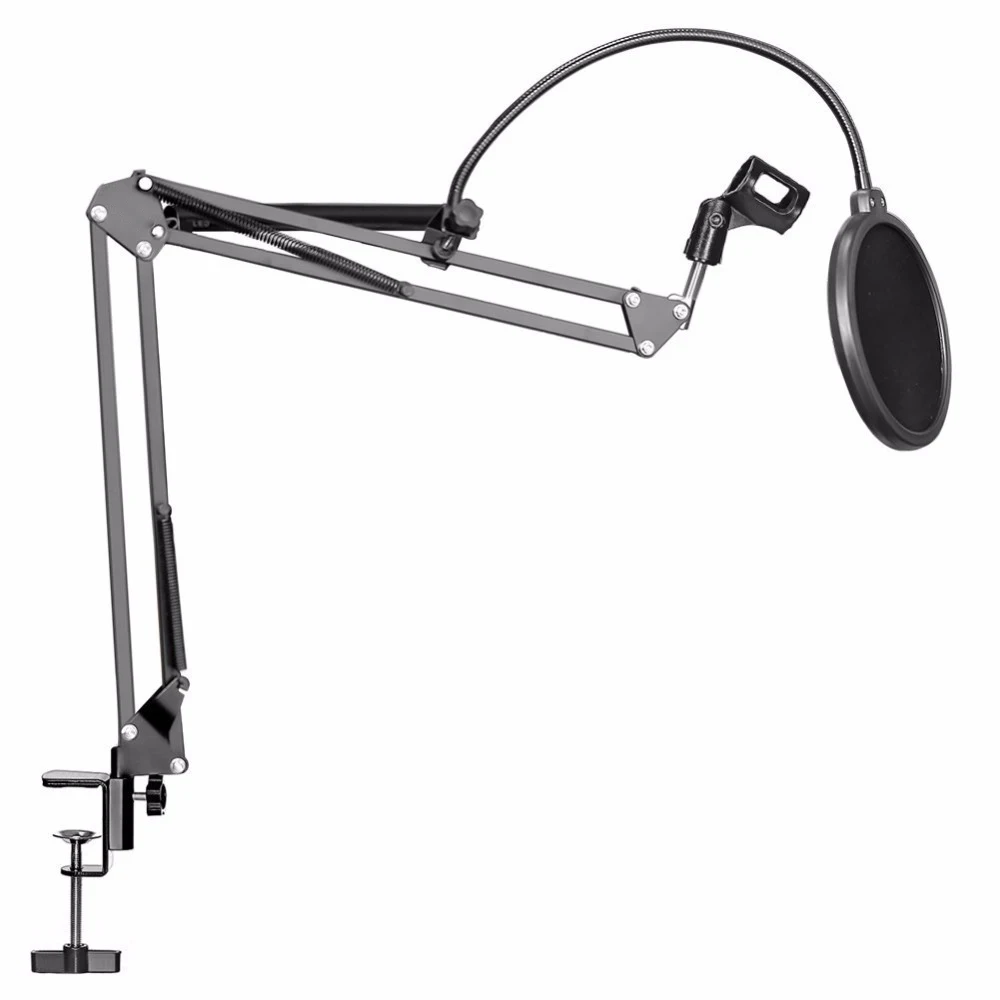 Top Deals NB-35 Microphone Suspension Arm Stand Clip Holder and Table Mounting Clamp Filter Windscreen Mask Shield Clip Kits
Top Deals NB-35 Microphone Suspension Arm Stand Clip Holder and Table Mounting Clamp Filter Windscreen Mask Shield Clip Kits