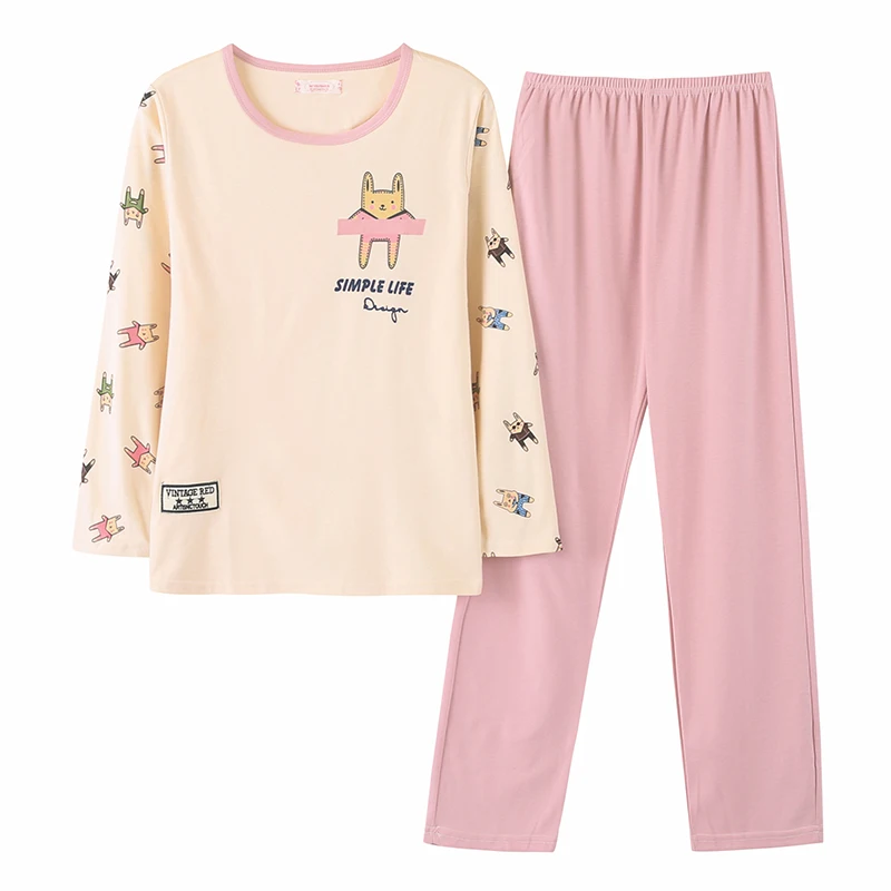 Cartoon Autumn Tops Full Sleeve Full Pajamas Nightwear Pyjamas Women Sleepwear Plus Size S-XXXL Loungewear AB126
Cartoon Autumn Tops Full Sleeve Full Pajamas Nightwear Pyjamas Women Sleepwear Plus Size S-XXXL Loungewear AB126