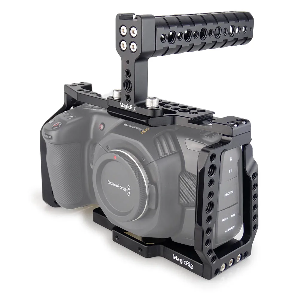 Клетка MAGICRIG BMPCC 4K с верхней ручкой для карманной кинокамеры Blackmagic BMPCC 4K /BMPCC 6K для крепления микрофона монитора вспышки
Клетка MAGICRIG BMPCC 4K с верхней ручкой для карманной кинокамеры Blackmagic BMPCC 4K /BMPCC 6K для крепления микрофона монитора вспышки