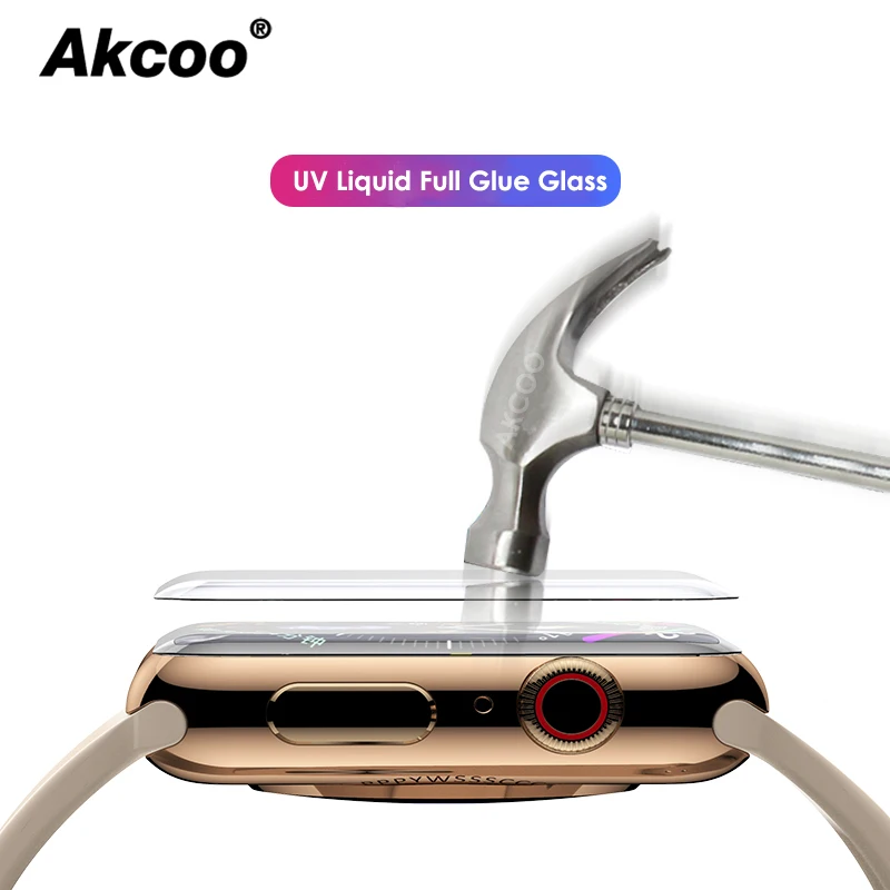 Akcoo For Apple Watch 4 Screen Protector 6D Glass Film for Apple Watch 42 38 40 44 mm UV glass for Apple Watch Series 2 1 3 4
Akcoo For Apple Watch 4 Screen Protector 6D Glass Film for Apple Watch 42 38 40 44 mm UV glass for Apple Watch Series 2 1 3 4