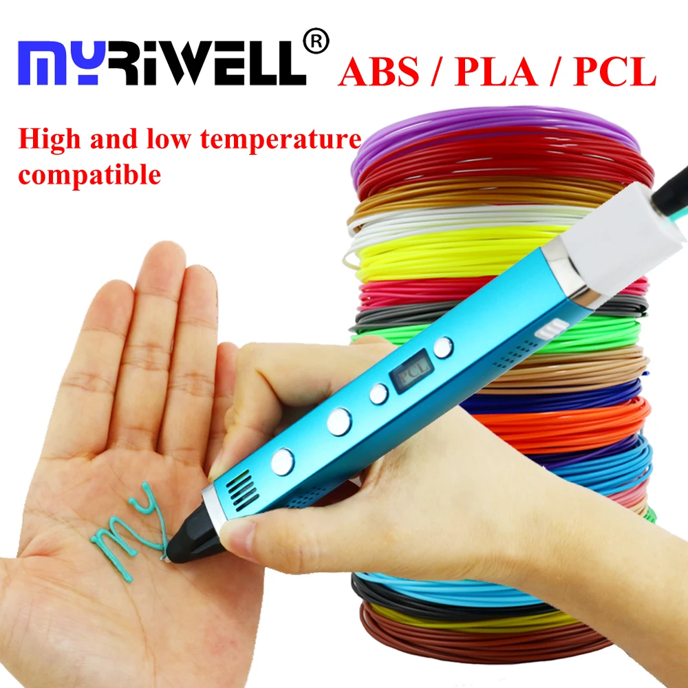Фото Myriwell 3D Ручка ЖК экран USB зарядка принтер 1 75 мм ABS/PLA/PCL нити - купить