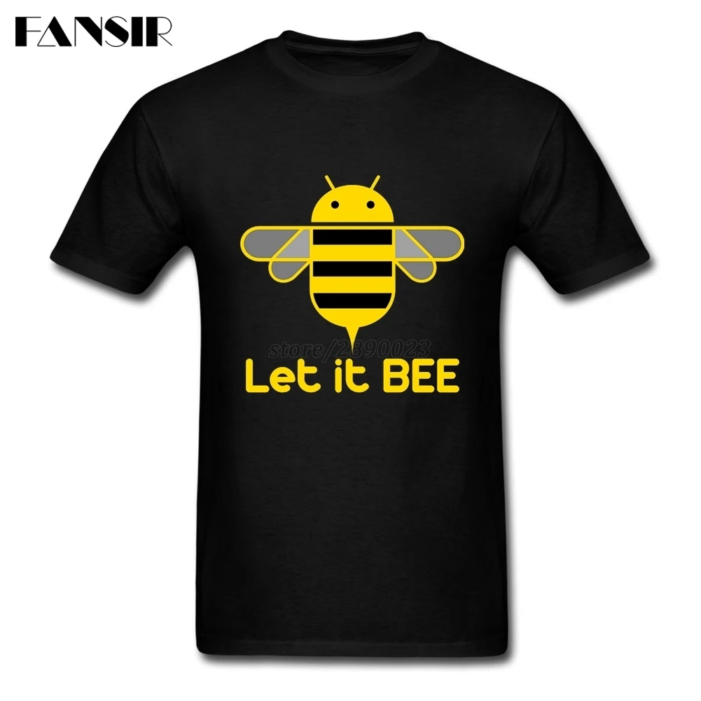 Новинка 2020 Мужская футболка с коротким рукавом Let It Bee Save The из органического