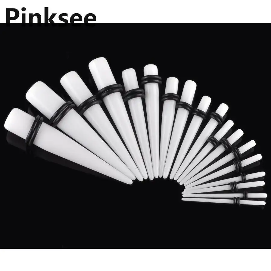 18pcs/lot Bulk Tapers Stretcher Spike Ear Expander Kit Plug Set White Men Women Piercing Chic Body Jewelry Mix Size Drop Free
18pcs/lot Bulk Tapers Stretcher Spike Ear Expander Kit Plug Set White Men Women Piercing Chic Body Jewelry Mix Size Drop Free