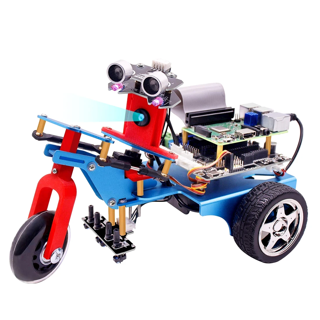 TrikeBot Smart Robot Car Kit Programmable Learning With HD Camera DIY Robot Kit With Raspberry 4B ( 1G/2G/4G Memory )
TrikeBot Smart Robot Car Kit Programmable Learning With HD Camera DIY Robot Kit With Raspberry 4B ( 1G/2G/4G Memory )