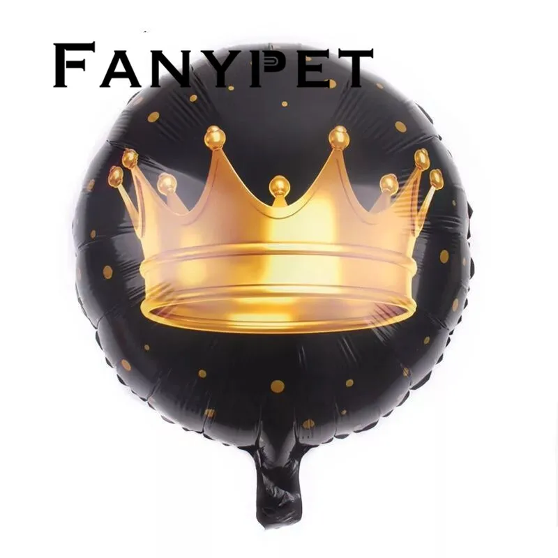 18inch 50pc Black Gold Crown helium balloon princess prince king foil balloons happybirthday wedding adult party baby shower Toy
18inch 50pc Black Gold Crown helium balloon princess prince king foil balloons happybirthday wedding adult party baby shower Toy