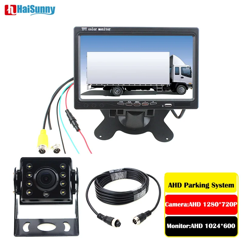 Auto Parking 7 Inch Resolution 1024*600 AHD Monitor LED Night Vision 1280*720P Rear View Camera For Trucks Van Caravan Trailers
Auto Parking 7 Inch Resolution 1024*600 AHD Monitor LED Night Vision 1280*720P Rear View Camera For Trucks Van Caravan Trailers