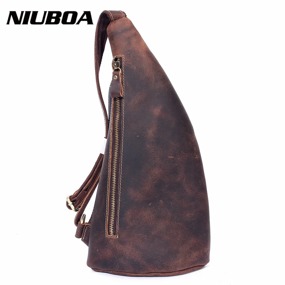 NIUBOA Men Chest Pack Single Shoulder Back Bag Genuinel Leather Travel Men Crossbody Bags Shoulder Bags High Quality Leather Bag
NIUBOA Men Chest Pack Single Shoulder Back Bag Genuinel Leather Travel Men Crossbody Bags Shoulder Bags High Quality Leather Bag