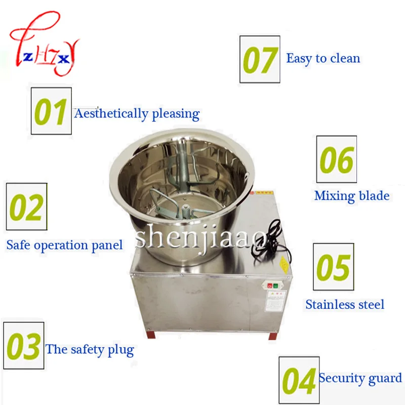 HMP-30 Commercial Automatic Dough Mixer 30kg stainless steel Mixer Stirring Mixer the Pasta Machine Dough Kneading 220V/110V
HMP-30 Commercial Automatic Dough Mixer 30kg stainless steel Mixer Stirring Mixer the Pasta Machine Dough Kneading 220V/110V
