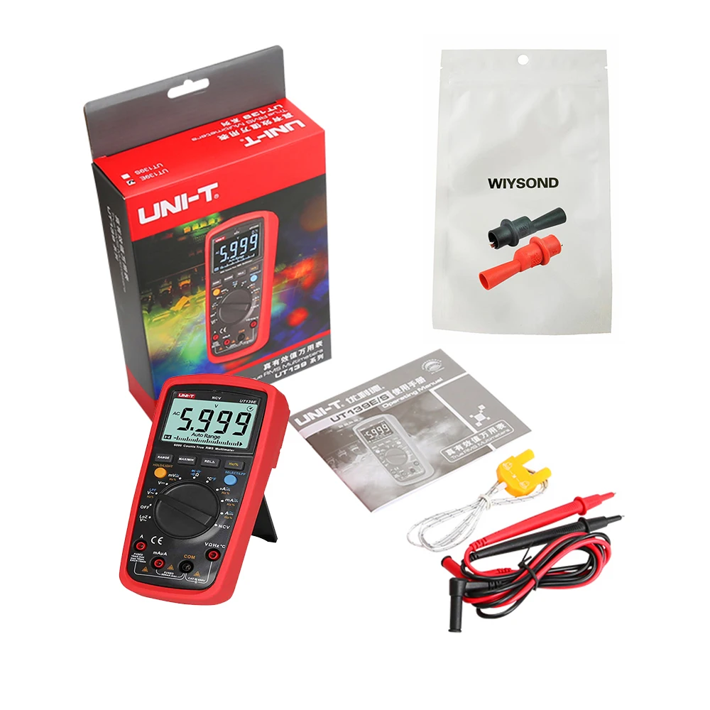 M160 UNI-T UT139E True RMS Digital Multimeter Temperature Probe test EB LPF pass filter LoZ low impedance input function
M160 UNI-T UT139E True RMS Digital Multimeter Temperature Probe test EB LPF pass filter LoZ low impedance input function