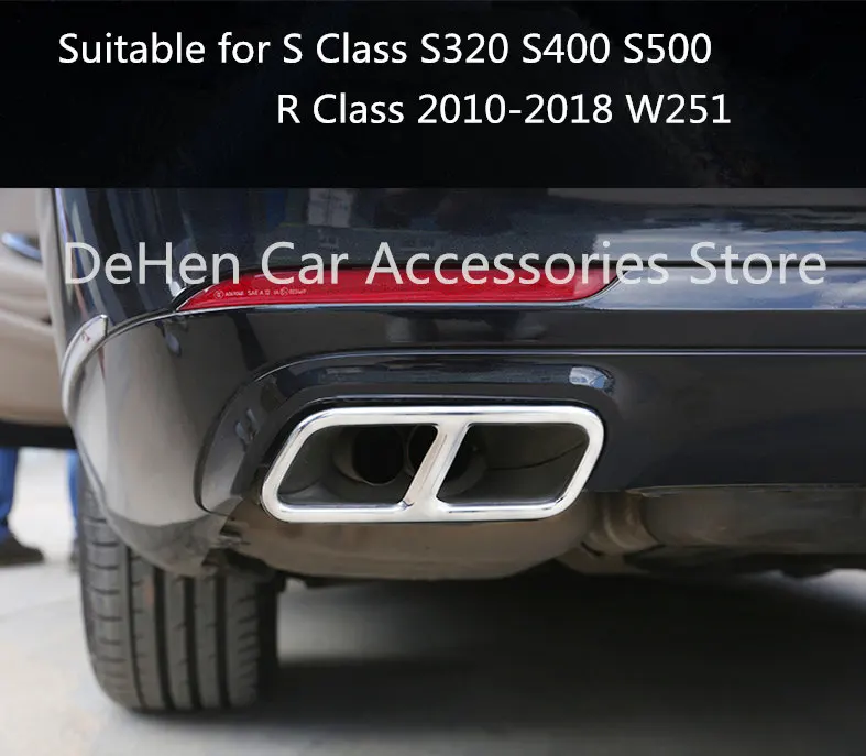 Бесплатная доставка крышка выхлопной трубы для mercedes benz S Class(2014-2017) S320 S400 S500 W222 R