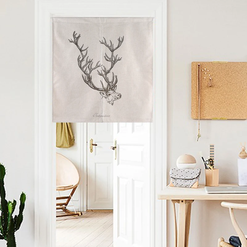 American style Cartoon Painted Tree Deer head Owl Door Curtain Linen Tapestry Study Bedroom Home Decor Bedroom Kitchen Curtain
American style Cartoon Painted Tree Deer head Owl Door Curtain Linen Tapestry Study Bedroom Home Decor Bedroom Kitchen Curtain