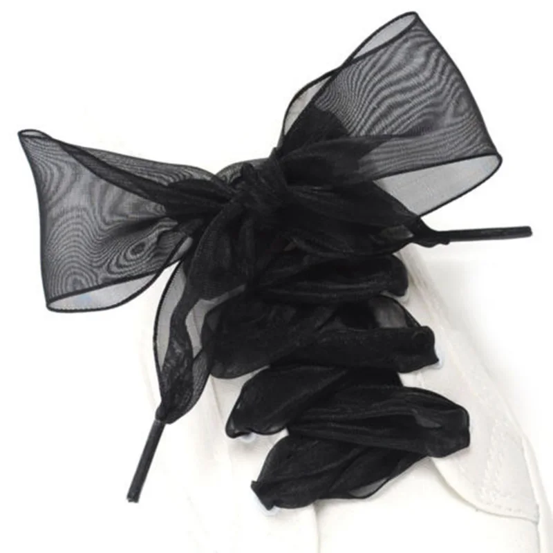 1Pair 100cm Fashion Organza Ribbon Shoe Laces Sport Shoes Sneakers Bowknot Flat Shoelaces Canvas Bootlaces Strings
1Pair 100cm Fashion Organza Ribbon Shoe Laces Sport Shoes Sneakers Bowknot Flat Shoelaces Canvas Bootlaces Strings