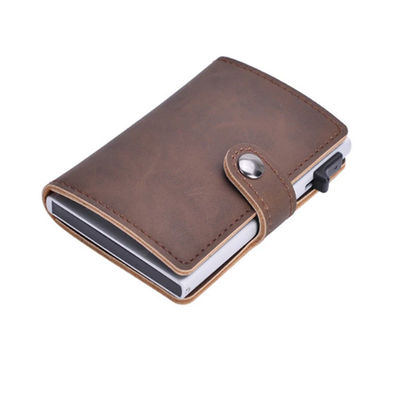 Anti Thief Men Credit Card Holder Blocking Rfid Minimalist Wallet Bag Leather Business id Cardholder Metal Purse
Anti Thief Men Credit Card Holder Blocking Rfid Minimalist Wallet Bag Leather Business id Cardholder Metal Purse